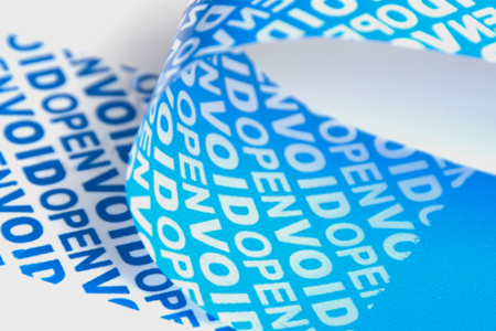 PE Security Tape Partial Transfer - Acrylic Solvent